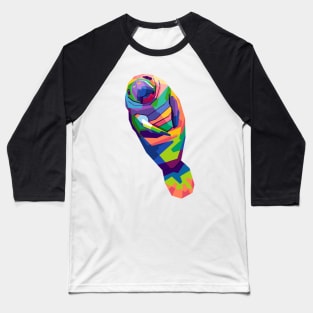 MANATEE POP ART Baseball T-Shirt